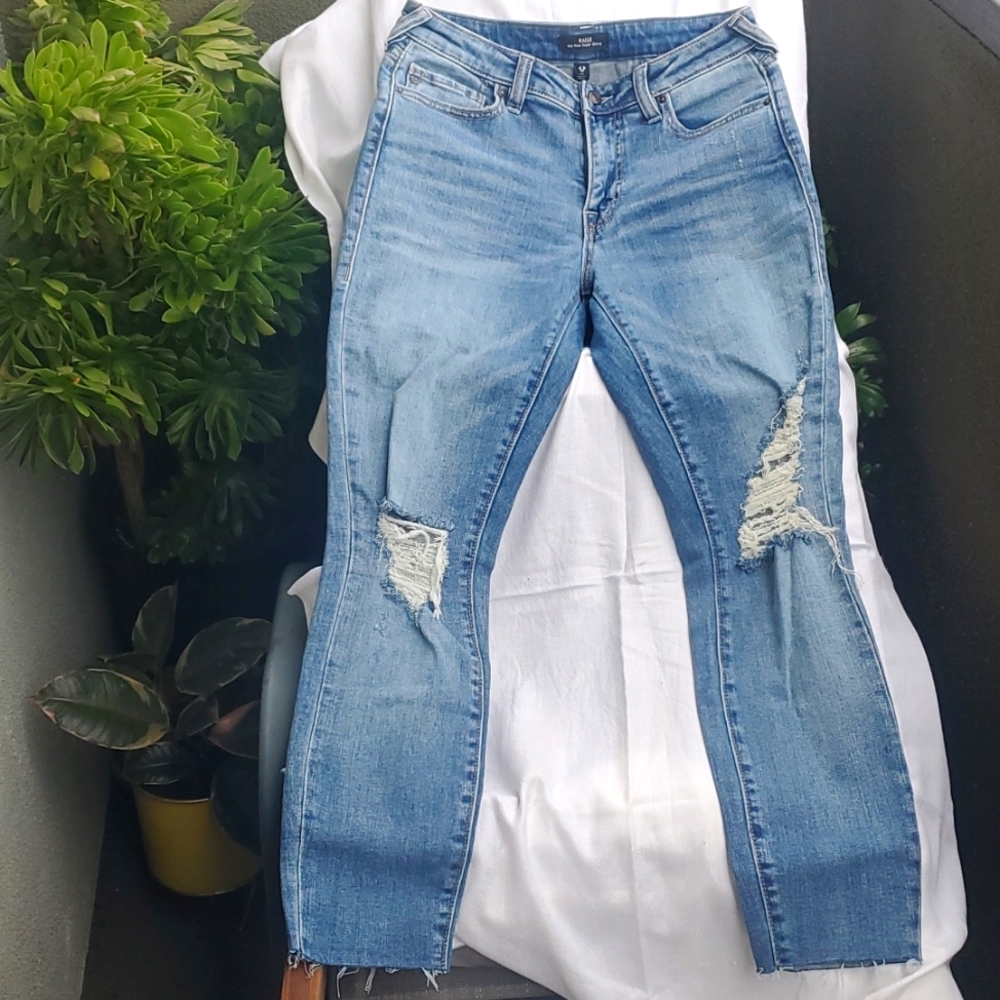 True Religion Halle Mid Rise Super Skinny Jeans